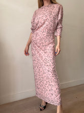 Load image into Gallery viewer, Raey - Silk Floral Midi Dress - Pink w small florals - 10
