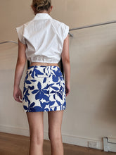 Load image into Gallery viewer, Shona Joy - Mini Skirt - Blue/White Floral  - 6
