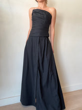 Load image into Gallery viewer, Rachel Gilbert - Horizontal Tuck Pleating Bustier - Black - 1
