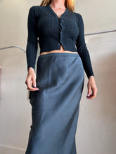 Load image into Gallery viewer, Anna Thomas - Cashmere BlendPointelle Cardigan - Petrol - S
