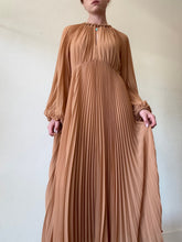 Load image into Gallery viewer, Zimmermann - Sunray Chiffon Pleated Midi Dress - Biscuit - 2 - NWT - RRP$695
