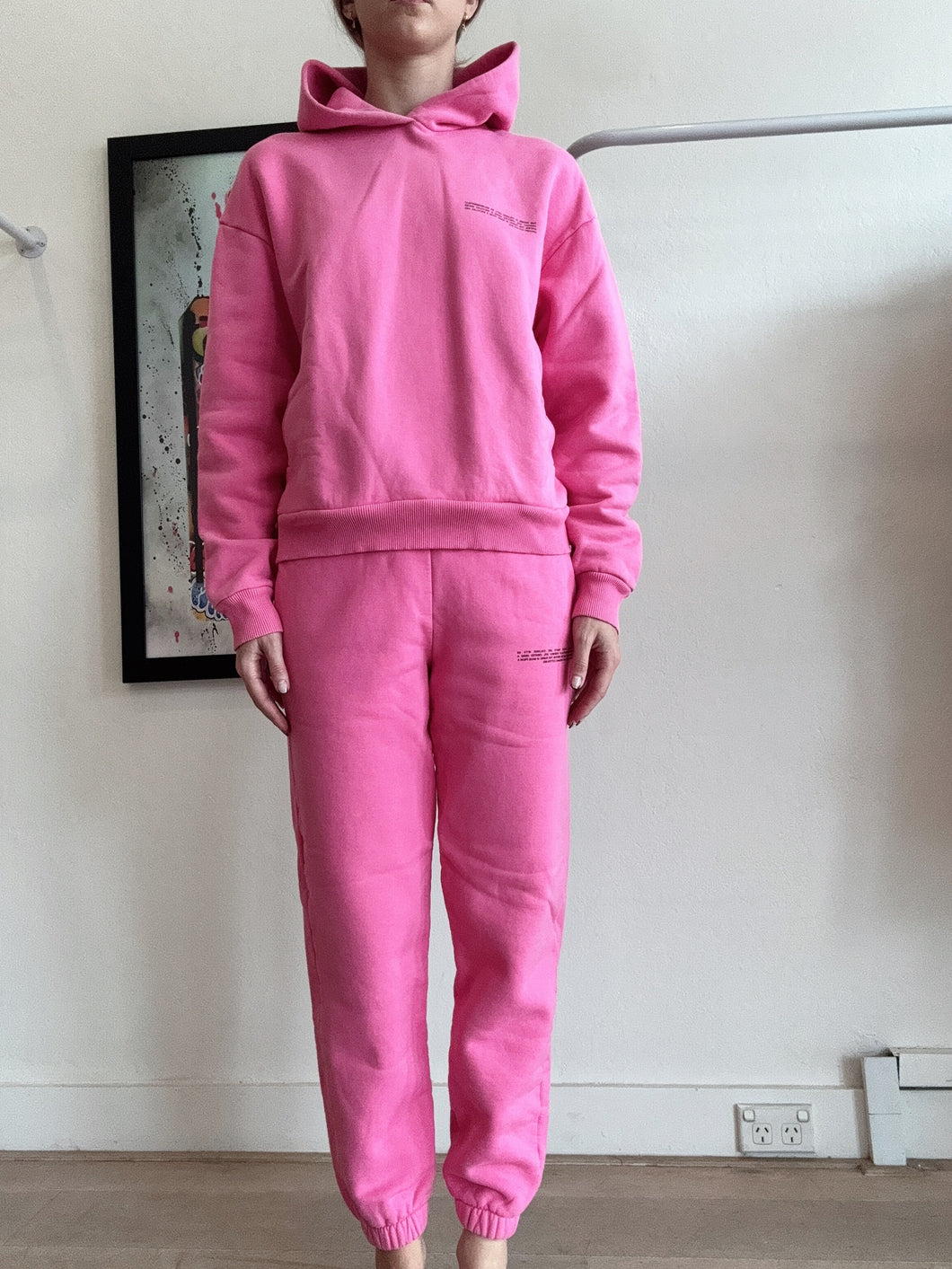 Pangaia - Hoodie & Trackpants Set - Pink - XS
