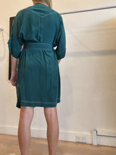 Load image into Gallery viewer, Zimmermann - Silk Utility Dress w Belt- Green - 2 - RRP$495
