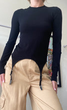 Load image into Gallery viewer, Dion Lee - LS Garter Detail Bodysuit - Black - 8
