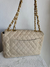 Load image into Gallery viewer, Chanel - Quilted Canvas Jumbo Classic Single Flap Bag - Beige - L
