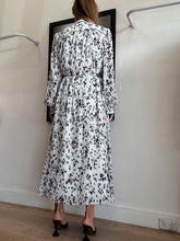 Load image into Gallery viewer, Aje - Starflower LS Shirt Dress - White/Black Floral  - 10 - RRP $595
