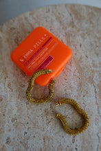Load image into Gallery viewer, Emma Pills - Obsession Sparkle Hoop Earrings - Gold - S - RRP$199
