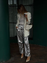Load image into Gallery viewer, Helmut Lang - Pants w zip - Silver - 2
