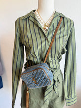 Load image into Gallery viewer, YSL - Chevron Quilted Denim Lou Belt Bag - Denim - Mini - RRP$1,765
