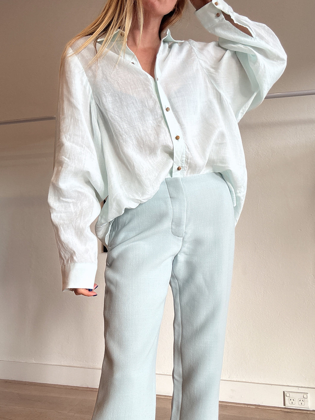 Zimmermann - Oversized Shirt - Mint - 0 - RRP $795