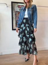 Load image into Gallery viewer, Sandro - Jacket - Denim  with pearls on collar - 36
