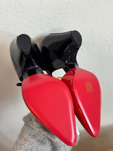 Load image into Gallery viewer, Chanel - Patent Mary Jane Wedge Heel - Shoes - Red/Black - 41
