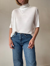 Load image into Gallery viewer, Anine Bing - Turtle Neck SS Tee - Off White - L - BNWT
