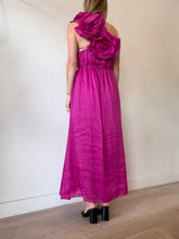 Load image into Gallery viewer, Aje - Quintessa Flower Midi Dress - Fuchsia - 10
