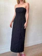 Load image into Gallery viewer, SIR - Strapless Midi Dress - Black - 2
