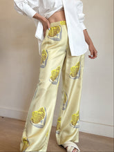 Load image into Gallery viewer, Oroton  - Silk Wide Leg Pants - Yellow - 6
