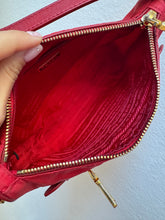 Load image into Gallery viewer, Vintage Prada - Nylon Tessuto Pochette Shoulder Bag - Red - S
