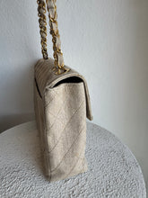 Load image into Gallery viewer, Chanel - Quilted Canvas Jumbo Classic Single Flap Bag - Beige - L
