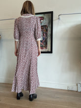 Load image into Gallery viewer, Rixo - Primrose Midi Dress - Chocolate - 10 - RRP$570
