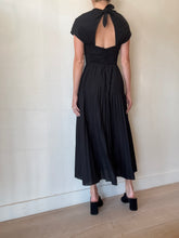 Load image into Gallery viewer, Rebecca Vallance - Gathered Bust w Buckle Detail Dress - Black - 8
