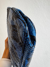 Load image into Gallery viewer, Jimmy Choo - Zip Clutch Bag - Blue Snake - S
