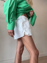 Load image into Gallery viewer, Bassike - Raw Denim Shorts - White - S
