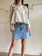 Load image into Gallery viewer, Re/Done - Raw edge Mini Skirt - Light Denim - 30

