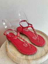 Load image into Gallery viewer, Chanel - Interlock CC Sandals - 39C - Pink
