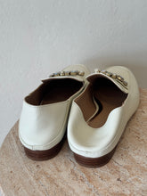 Load image into Gallery viewer, Mimco - Jewelled Loafers - Ivory - 40
