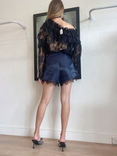 Load image into Gallery viewer, Zimmermann - Lace Top w Ruffle - Black - 1
