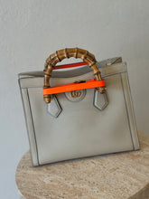 Load image into Gallery viewer, Gucci - Diana small Tote Bag - Ivory w orange band - M - RRP$6,450
