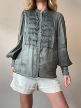 Load image into Gallery viewer, Aje - LS Peasant Blouse - Sage - 12
