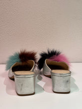 Load image into Gallery viewer, Loeffler Randall - Lulu pom pom Mules - Silver - 6 - RRP$590
