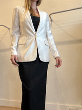 Load image into Gallery viewer, Reiss - Self Stripe Single Breasted Jacket - Cream - 8

