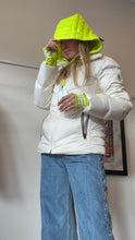 Load image into Gallery viewer, Bogner -  Callie-D Puffer - White w neon yellow - 36  - RRP$2,499
