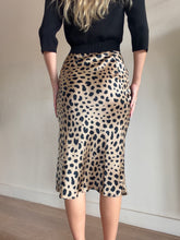 Load image into Gallery viewer, Realisation Par -Silk Slip Midi Skirt - Leopard - XS

