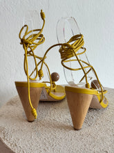 Load image into Gallery viewer, Ulla Johnson - Ball Heels Shoes - Yellow - 39 - RRP $1050
