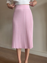 Load image into Gallery viewer, Scanlan Theodore - Ribbed Knit Midi Skirt - Pink - S

