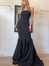 Load image into Gallery viewer, Rebecca Vallance - Strapless Bustier Maxi Gown - Black - 8
