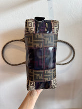 Load image into Gallery viewer, Fendi - Zucca Mixed Media Coated Canvas Boston Bag - Black - M
