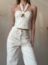 Load image into Gallery viewer, Camilla and Marc - Loren Halter Neck Gathered Bustier - Lemon Milk - 8 - RRP$400

