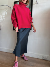 Load image into Gallery viewer, Raey - Oversize Marino Wool turtle neck Jumper - Pink - XS/S
