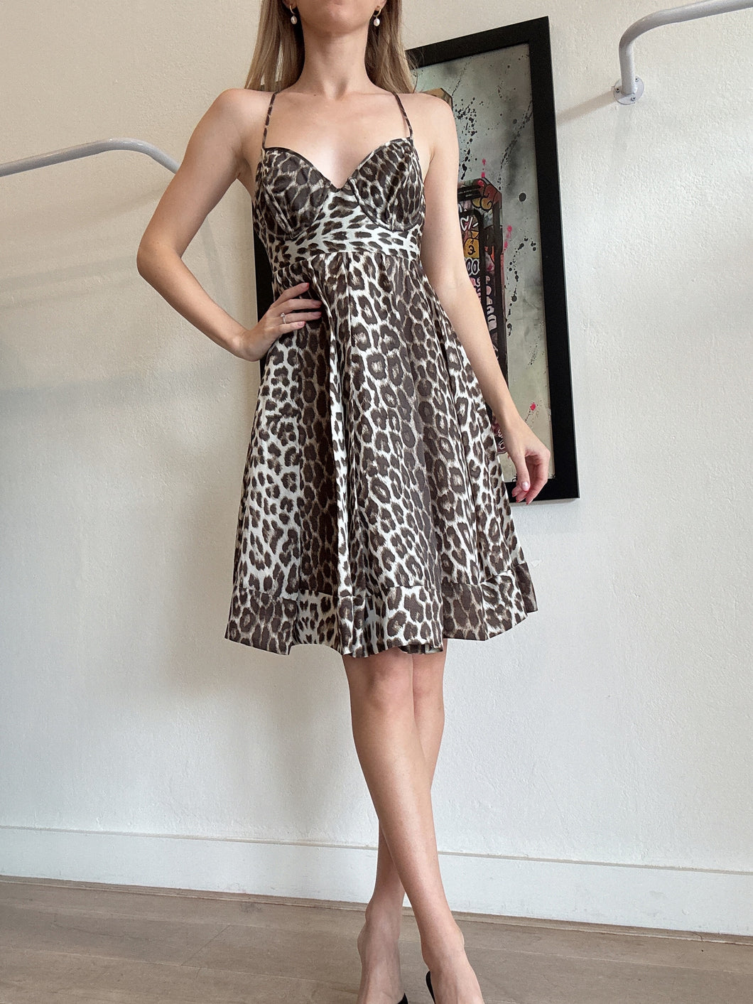 Zimmerman - Honour Umbrella Dress - Leopard - 1 - RRP$650