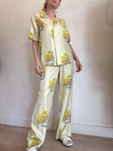 Load image into Gallery viewer, Oroton - Sunny Nights Silk SS Shirt - Yellow - 6
