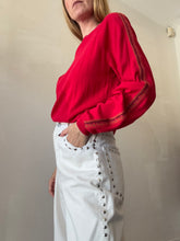 Load image into Gallery viewer, Nagnata - LS Cotton Top - Red - XS

