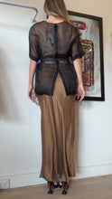 Load image into Gallery viewer, Marle - Silk Slip Skirt - Brown - 6
