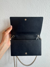 Load image into Gallery viewer, Gucci - Betty Leather Wallet-On-Chain Bag - Black - S
