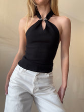 Load image into Gallery viewer, Elka Collective - Knit Halter Top - Black - 6
