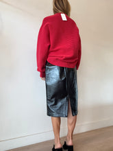 Load image into Gallery viewer, Nagnata - Oversize Stripe Sweatshirt - Red - s
