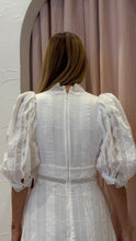 Load image into Gallery viewer, Acler - Fallingwater Ruched Midi dress - White - 8 - RRP$595
